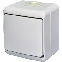 Вимикач 1-клавішний накладний, білий, IP 54 ETI Hermetics 4668000