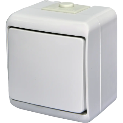 Вимикач 1-клавішний накладний, білий, IP 54 ETI Hermetics 4668000
