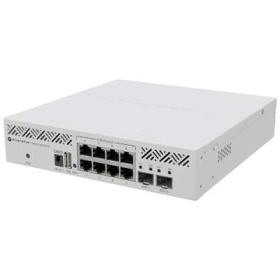 Коммутатор 8 портов управляемый MikroTik CRS310-8G+2S+IN