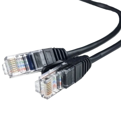 Патч-корд чорный 1м UTP CAT5e