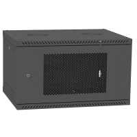 Шкаф телекоммуникационный двери перф (RAL9005) IPCOM 4U 600x350