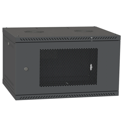 Шкаф телекоммуникационный двери перф (черный) IPCOM 4U 600x450
