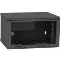 Шкаф телекоммуникационный двери стекло (черный) IPCOM 4U 600x450
