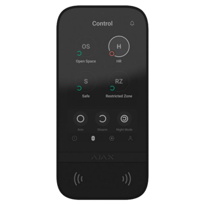 Клавиатура Ajax KeyPad TouchScreen (8EU) black