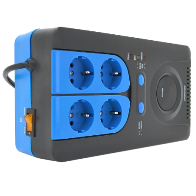 Стабилизатор напряжения релейный 4xShuko, DC140-260V, AC220±8%, BOX Green Wave Winchester 1000VA (700Вт)