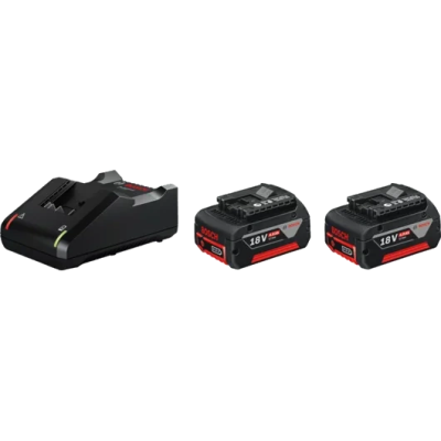 Зарядное устройство + 2 аккумулятора Bosch GAL 18V-40 + GBA 18 В 4.0 Ah (1600A019S0)