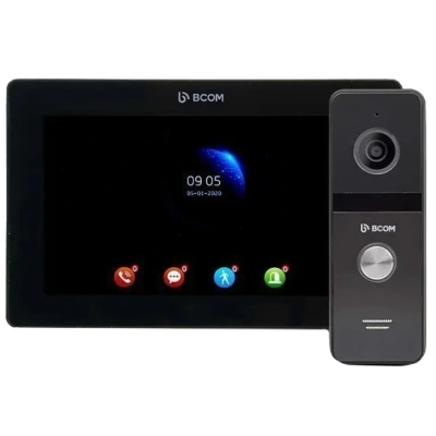 Комплект видеодомофона BCOM BD-770FHD Black Kit
