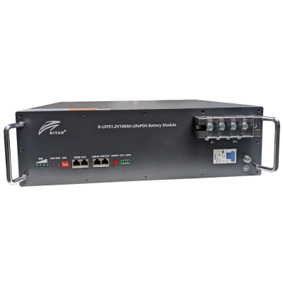 Аккумуляторная батарея с bluetooth и автоматическим выключателем Ritar R-LFP51.2V100AH