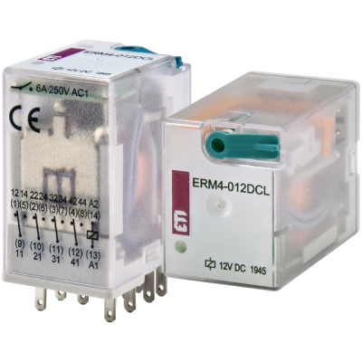 Электромеханическое реле ЕТІ ERM4-012DCL 4p