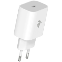 Зарядное устройство сетевое 20Вт белый 2E USB-C PD