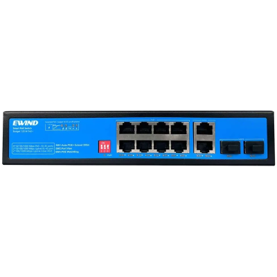 Коммутатор 12 портов неуправляемый Ewind EW-S1912CG-AP POE
