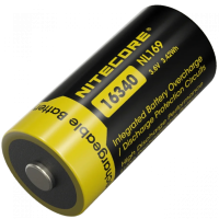 Аккумулятор литиевый Nitecore NL169 Li-Ion CR123A 3.6V (950mAh)