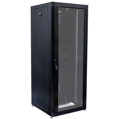 Шкаф черный 19" 18U, 610 х 675 мм