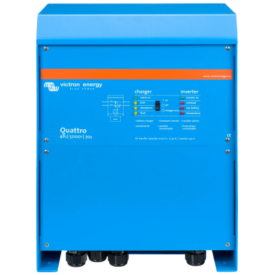Инвертор VictronEnergy Quattro 48/5000/70-100/100 однофазный чистая синусоида