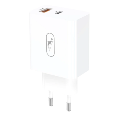 Сетевое зарядное устройство SkyDolphin SC02 (2USBx2.4A) White (MZP-000185)