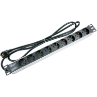 Фильтр сетевой 220В 9 розеток кабель 1.8м 19'' Hypernet SPP9-E