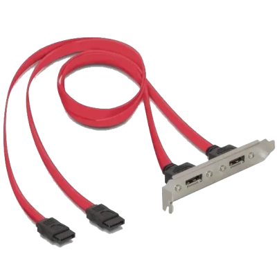 Планка корпусная SATA 7px4-eSATAx4 M/F
