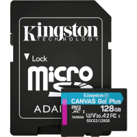 Модуль флэш-памяти Kingston 128GB microSDXC A2 U3 V30 + ADP