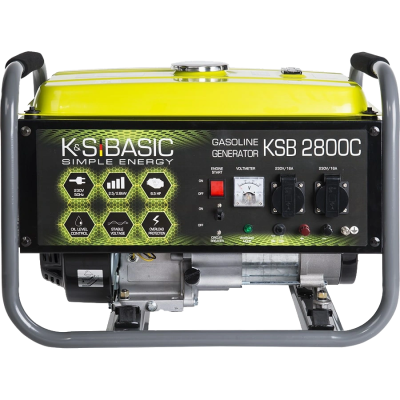 Генератор бензиновый 230В 2.8 кВт ручной запуск Konner&Sohnen Basic KSB 2800C