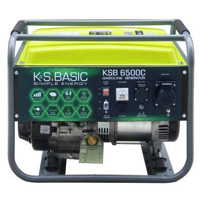 Генератор бензиновый 230В 5.5 кВт ручной запуск Konner&Sohnen Basic KSB 6500C