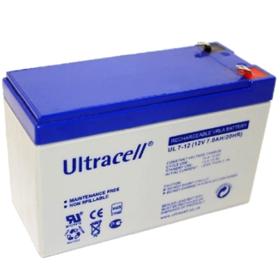 Свинцово-кислотная аккумуляторная батарея Ultracell UL7-12 7A•ч 12В