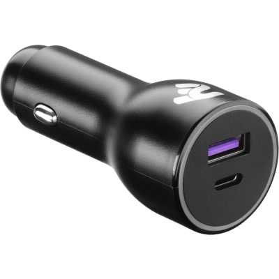 Автомобильное зарядное устройство 2E Dual USB Car Charger 38W USB-C Black (2E-ACR18PDQC-B)