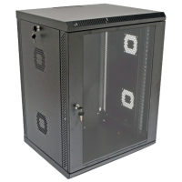 Шкаф 600x600x773мм акриловое стекло черный 19" 15U