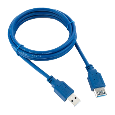 Удлинитель USB 3.0 AM/AF 1.5m Blue Q200