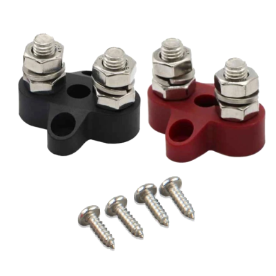 Двойной набор клемм M8 Victron Energy Dual Terminal Stud M8-linked set (1 red/1 black)