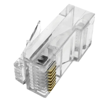 Коннектор (100 шт/уп.) Merlion RJ-45 8P8C UTP Cat-5 Q100 Brown