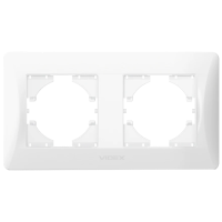Рамка белая 2 поста горизонтальная VIDEX BINERA (VF-BNFR2H-W) (12/96)