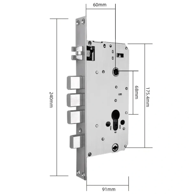 Врезная часть с автозакрытием SEVEN LOCK 6068