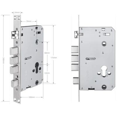 Врезная часть SEVEN LOCK 7068