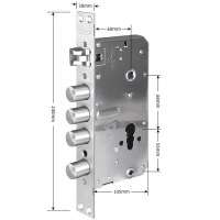 Врезная часть SEVEN LOCK 6068R (Round)
