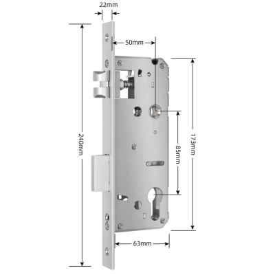 Врезная часть SEVEN LOCK 5085