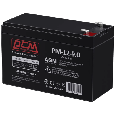Аккумуляторная батарея Powercom AGM 9Ah 12V