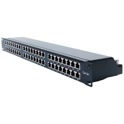 Патч-панель 19"  type кат. 5e LW 1U STP 48xRJ-45 Dual IDC