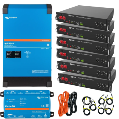 Система бесперебойного питания однофазная VictronEnergy MultiPlus-II + Dyness 4кВт 14.4кВт•ч