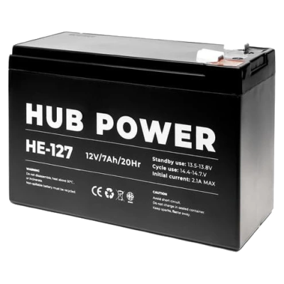 Свинцово-кислотная аккумуляторная батарея Hub Power НЕ-127 7А•ч 12В