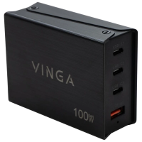 Зарядное устройство Vinga GaN 100W PD+QC