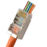 Коннектор со сквозными отверстиями Kingda RJ45 STP кат. 5e