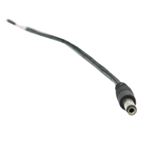 Роз'єм живлення - кабель DC-M (D 5,5x2,5мм) 25см black