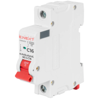 Модульный автоматический выключатель Enext e.mcb.stand.60.1.C16, 1р, 16А, C, 6кА